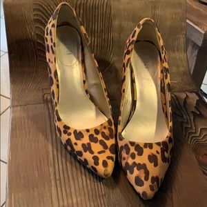 Ana sz 9 m high heels cheetah print adorable